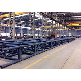 中国山东三维钢构-钢结构管桁架加工出口西亚